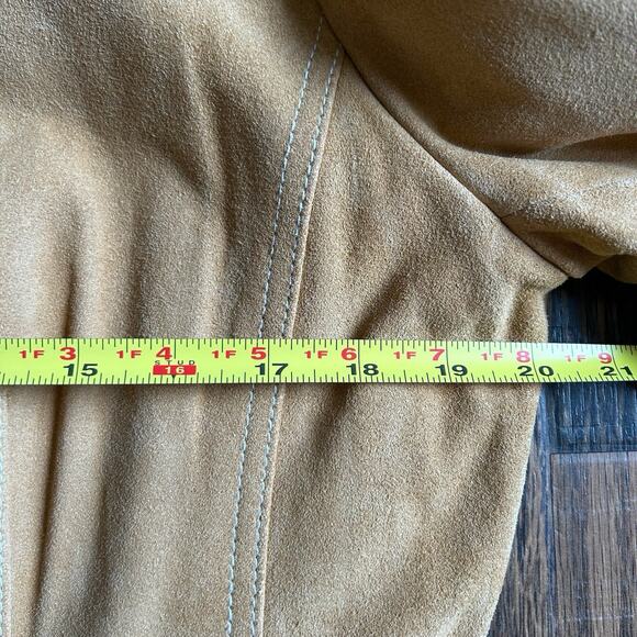 George Designs by Mark Eisen Genuine Leather Jacket Saddle Brown Women’s L 12/14 - Picture 14 of 15